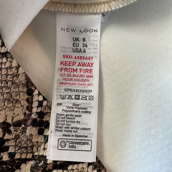 NWT - Snake Skin Mini Skirt - Picture 5 of 6